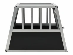 Clearance Jaula de perro con puerta única 54x69x50 cm ES758734 Transportín De Paseo Para Animales