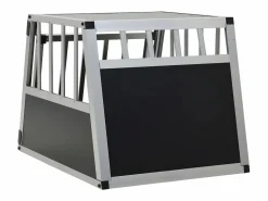 Clearance Jaula de perro con puerta única 54x69x50 cm ES758734 Transportín De Paseo Para Animales