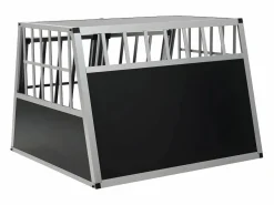 Clearance Jaula de perro con puerta doble 94x88x69 cm ES354336 Transportín De Paseo Para Animales