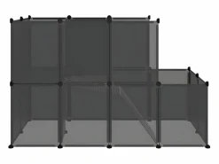 Outlet Jaula para animales pequeños PP y acero 142x74x93 cm ES624280 Transportín De Paseo Para Animales