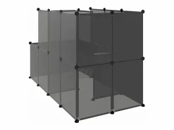 Outlet Jaula para animales pequeños PP y acero 142x74x93 cm ES624280 Transportín De Paseo Para Animales