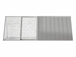 Jaula para conejos acero galvanizado 201,5x80,5x71 cm ES924468