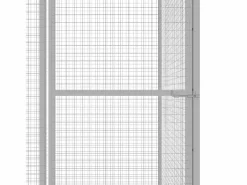 Sale Jaula para gatos acero galvanizado 1,5x1,5x1,5 m ES726832 Plateado
