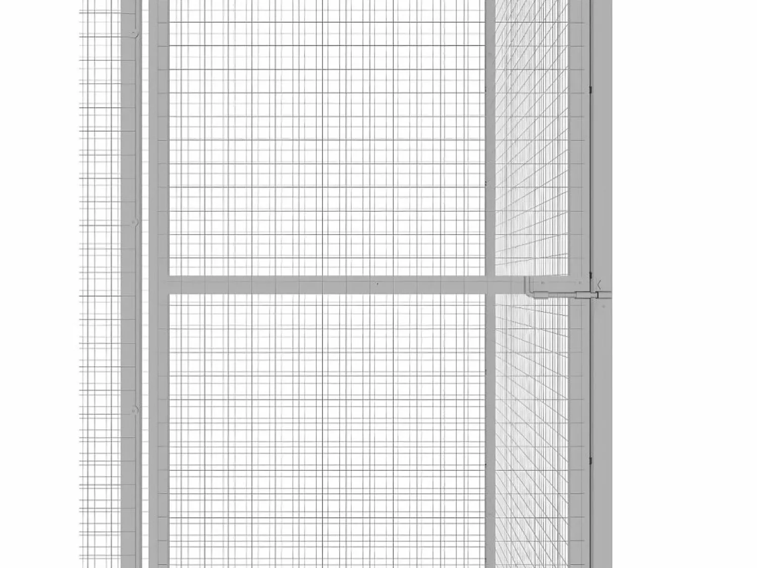 Sale Jaula para gatos acero galvanizado 1,5x1,5x1,5 m ES726832 Plateado