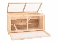 Sale Jaula para hámster madera maciza abeto 104x52x54 cm ES109601 Transportín De Paseo Para Animales