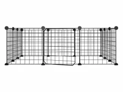 Best Jaula para mascotas de 12 paneles puerta acero 35x35cm ES172043 Negro