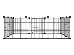 Best Jaula para mascotas de 12 paneles puerta acero 35x35cm ES172043 Negro