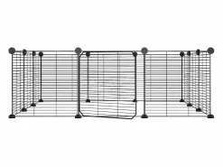 Jaula para mascotas de 12 paneles puerta acero 35x35cm ES419904