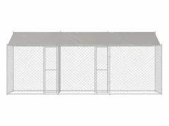 Hot Jaula para perro 600 x 200 x 256 cm Acero Galvanizado Seguridad Para Mascotas