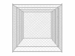 Clicnbuy Jaula para perro 600 x 200 x 200 cm Acero Galvanizado