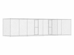Clicnbuy Jaula para perro 600 x 200 x 200 cm Acero Galvanizado