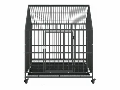 Sale Jaula para perros con ruedas acero galvanizado ES595096 Transportín De Paseo Para Animales