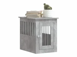 Discount Jaula para perros madera ingeniería hormigón 45x62x59 cm ES458084 Gris