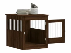 New Jaula para perros madera ingeniería roble marrón 64,5x80x71 cm ES334244 Marru00f3n