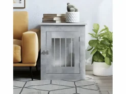 Online Jaula para perros madera ingeniería hormigón 55x75x65 cm ES747984 Gris