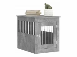 Online Jaula para perros madera ingeniería hormigón 55x75x65 cm ES747984 Gris