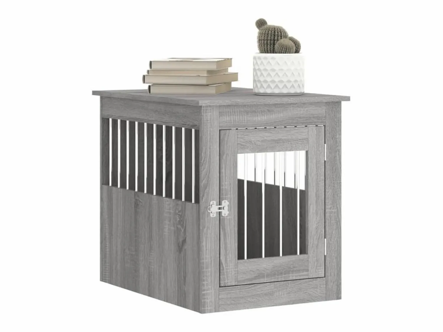 Jaula para perros madera de ingeniería Sonoma 55x75x65 cm ES151572 Transportín De Paseo Para Animales