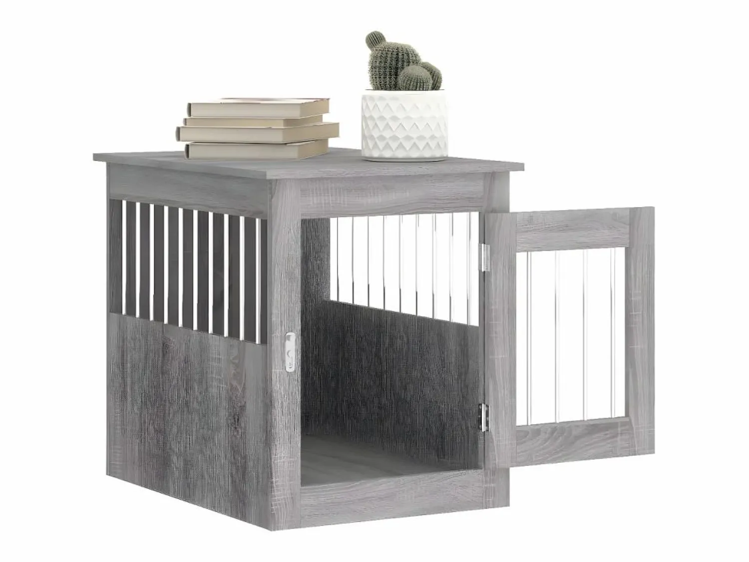 Jaula para perros madera de ingeniería Sonoma 55x75x65 cm ES151572 Transportín De Paseo Para Animales