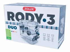 Hot ZOLUX Jaula para roedores pequeños Rody 3 duo Azul
