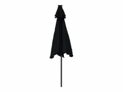 Outlet Jeanerette Sombrilla de jardín con poste de acero negro 225x225x212 cm Sombrilla