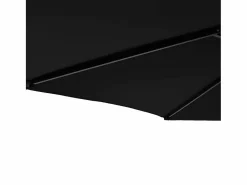Outlet Jeanerette Sombrilla de jardín con poste de acero negro 225x225x212 cm Sombrilla
