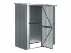 Online Garden Furniture Jendaris Cobertizo de jardín acero galvanizado 180,5x97x209,5 cm Gris