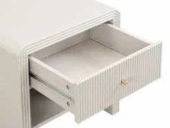 Outlet Juego 2 mesitas de noche con 1 cajón y 1 hueco MDF y dorado - MIRENALO Mesita De Noche