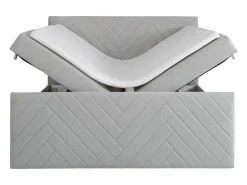 Clearance Juego Cama con canapés abatibles - 160 x 200 - Terciopelo - - MAKANA Cama Terciopelo|Cama Continental Boxspring