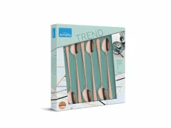 Sale Amefa Juego de 6 cucharas para latte macchiato de acero inoxidable con acabado en cobre mate Cobrizo