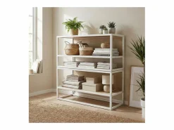 Online Juego de 2 estantes de pared para armario MALYA en madera y metal Blanco