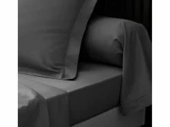Online Promo Linge Juego de 2 Fundas de Almohada Percale Rojas 50x70cm - Suaves y Sedosas Gris
