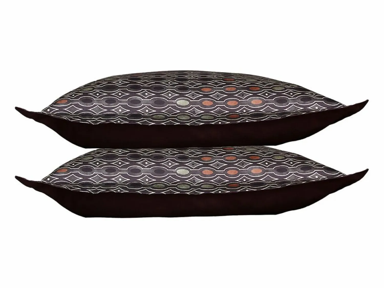 Online Blanc avenue Juego de 2 fundas de almohada satén de algodón "Majeur" Multicolor