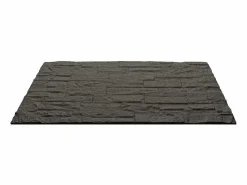 Clearance Juego de 12 paneles decorativos con efecto ladrillo 3D, revestimiento de pared de poliuretano de 8,6 m², 120 x 60 x 2,5 cm, color pizarra Gris