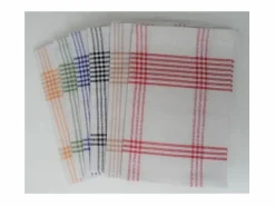Online Juego de 6 Paños de Cocina 100% Algodón 50x70 cm a Cuadros con Asa Práctica Mantelería|Mantelería