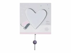 Discount Sauthon Juego de 3 percheros de madera Rosa