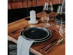 Juego de 6 Platos de Postre Aster Granit 21 cm - Lote de 6 Vajilla|Vajilla