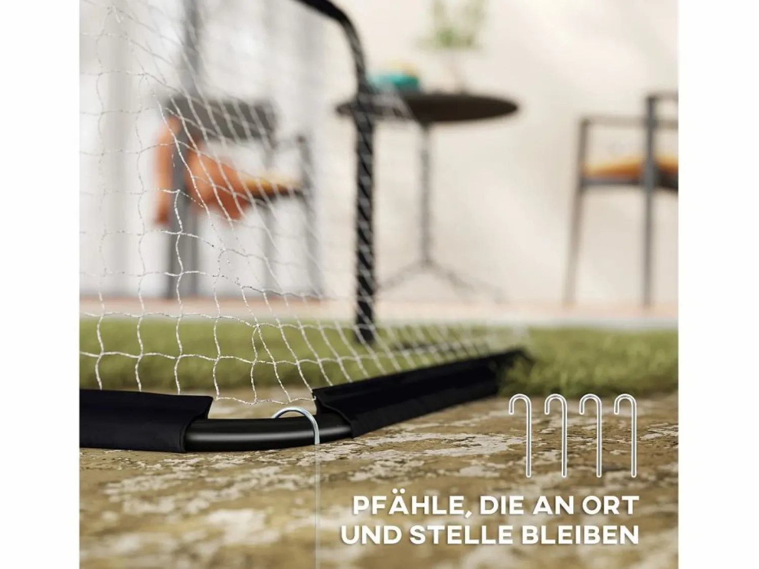 Best Juego de 2 porterías de fútbol plegables con estructura de metal, para niños y adultos, ideales para jardín, color (90 x 36 x 60 cm) Aparato De Musculación