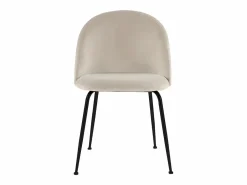 Clearance Juego de 2 sillas - Terciopelo y metal negro mate - . MELBOURNE Sillas Y Lotes De Sillas