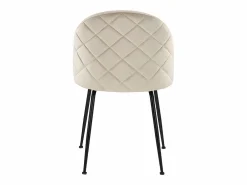 Clearance Juego de 2 sillas - Terciopelo y metal negro mate - . MELBOURNE Sillas Y Lotes De Sillas