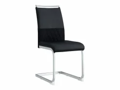 Best Juego de 6 sillas de comedor modernas con respaldo alto y patas tapizadas, respaldo de rayas cruzadas para comedor, cocina y oficina, color Negro