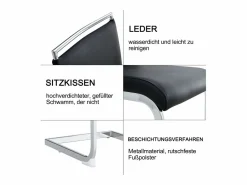 Best Juego de 6 sillas de comedor modernas con respaldo alto y patas tapizadas, respaldo de rayas cruzadas para comedor, cocina y oficina, color Negro