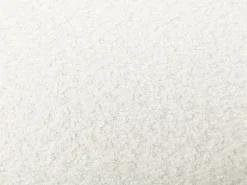 Online Vente-unique Juego de 6 sillas de tela rizo y madera de caucho - - WILANA Blanco