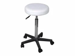 Juego de 2 taburetes de oficina 35,5x84 cm Piel sintética
