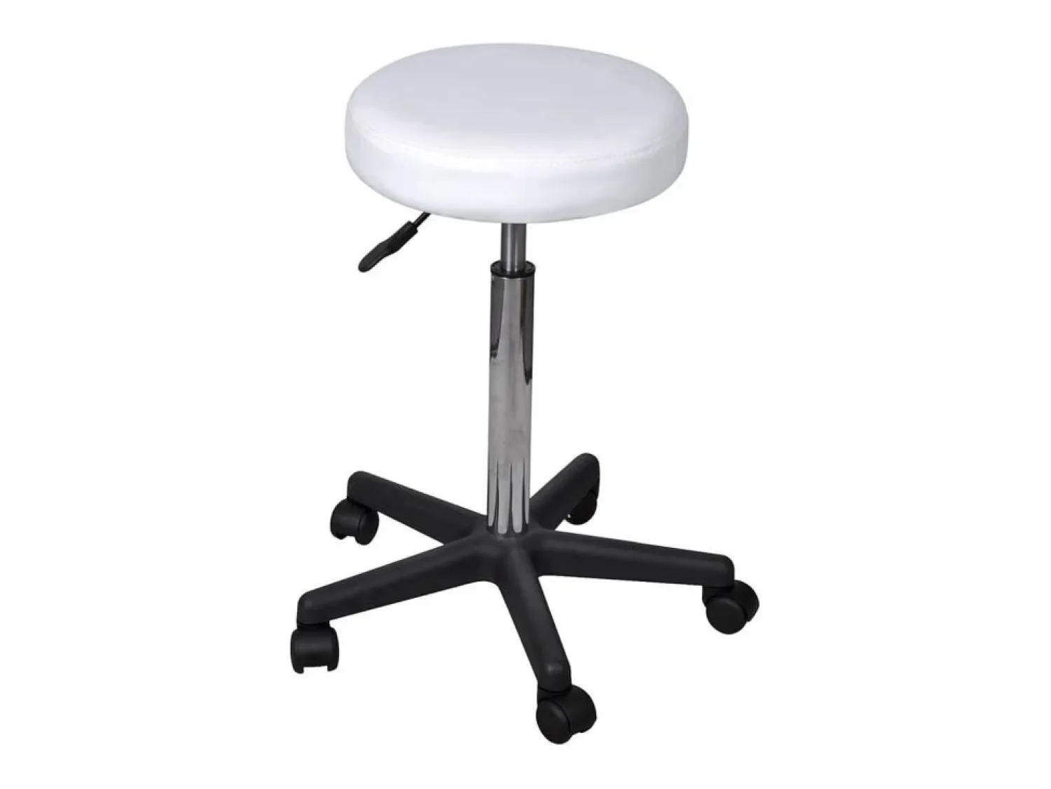 Juego de 2 taburetes de oficina 35,5x84 cm Piel sintética