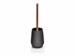Juego de baño dispensador vaso jabonera y portacepillo Trendy - Cobre