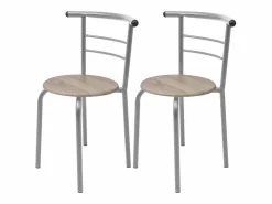 Sale vidaxl Juego de barra de desayuno MDF Color natural claro