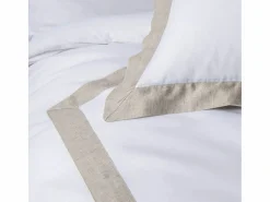 Douceur d'intérieur Juego de cama de 3 piezas de algodón y lino 240 x 220 cm
