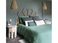 Atmosphera Juego de cama de gasa de algodón liso 240 x 220 cm
