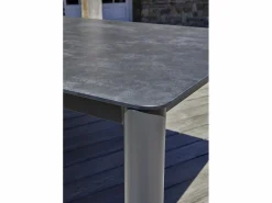 Hot Paris Garden Juego de comedor de jardín de aluminio de 8 plazas Gris antracita
