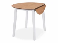 Juego de comedor de MDF y madera de caucho 3 piezas Mesa Alta